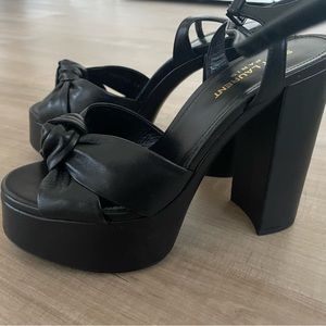 Saint Laurent womens Bianca platform heel